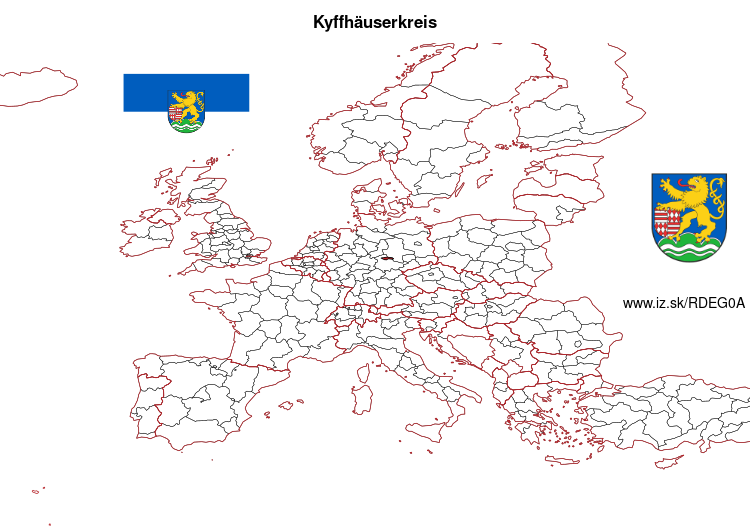 map of Kyffhäuserkreis DEG0A