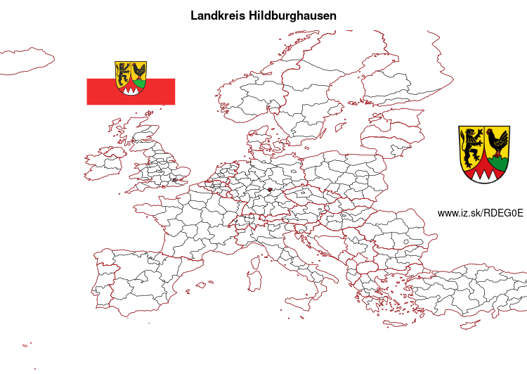 map of Landkreis Hildburghausen DEG0E