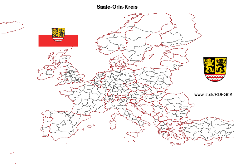 map of Saale-Orla-Kreis DEG0K