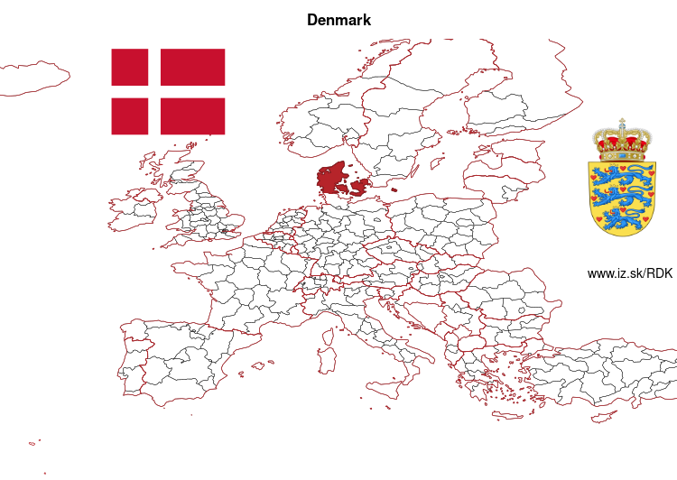 map of Denmark DK