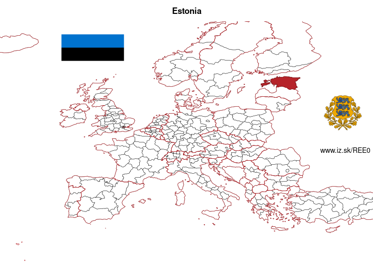 map of Estonia EE0