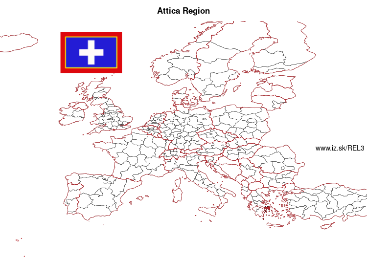 map of Attica Region EL3