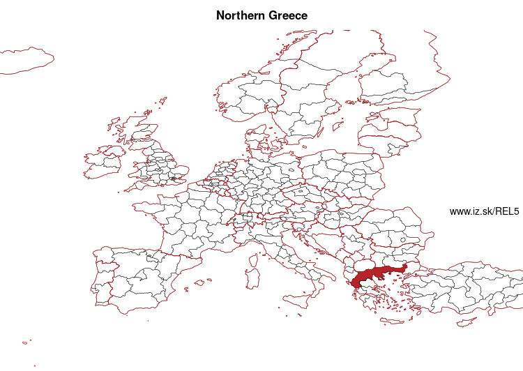 map of Northern Greece EL5
