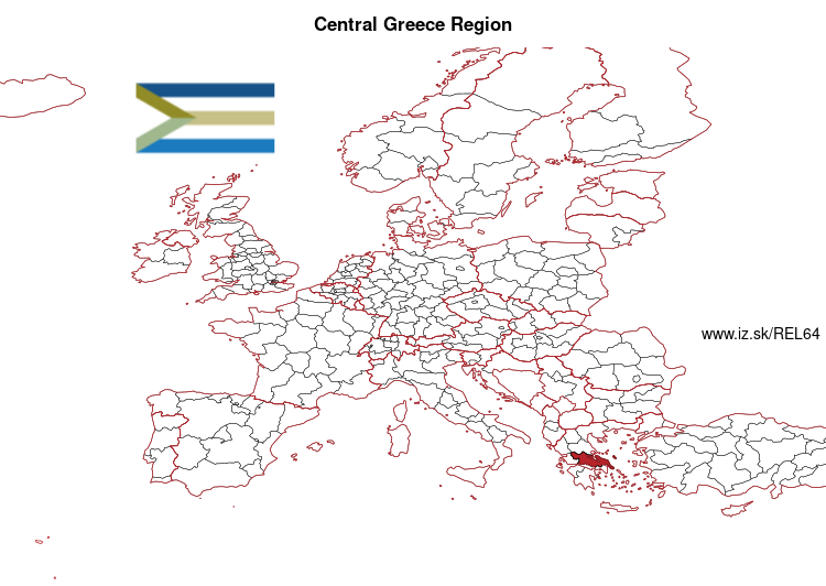 map of Central Greece Region EL64