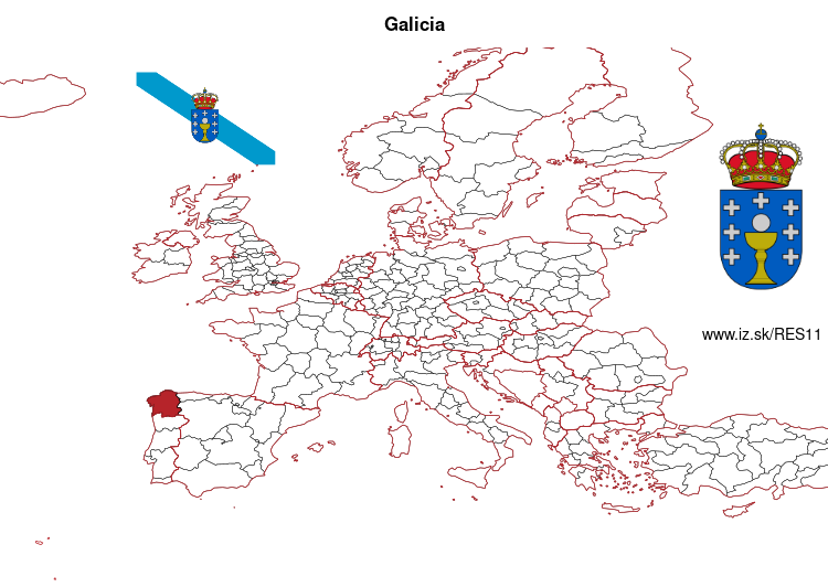 map of Galicia ES11