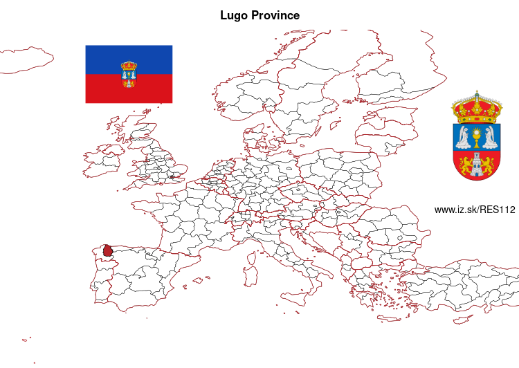 map of Lugo Province ES112