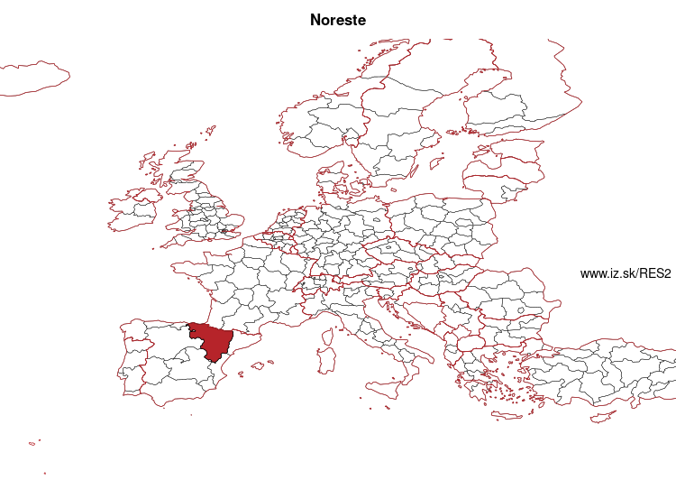 map of Noreste ES2