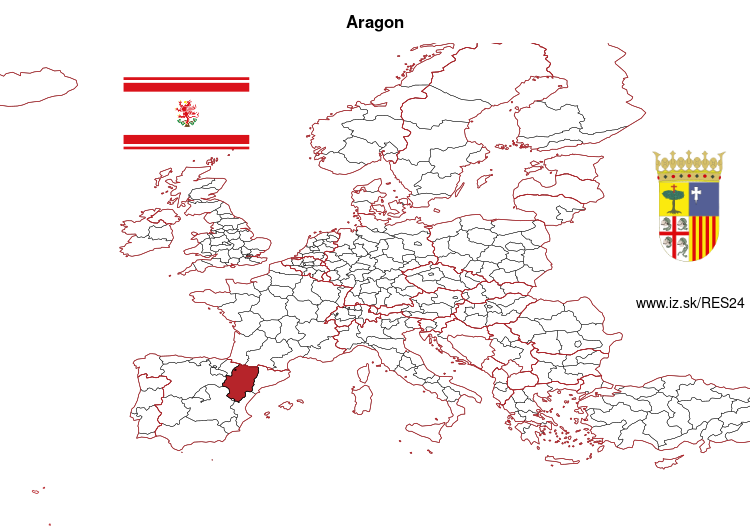 map of Aragon ES24