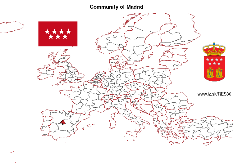 map of Comunidad de Madrid ES30