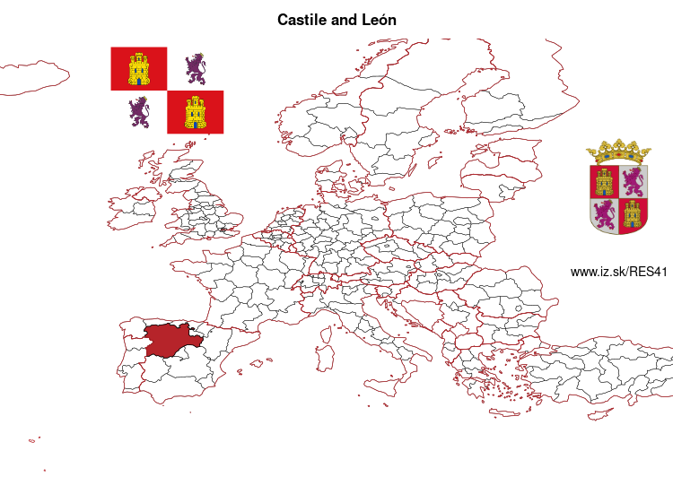 map of Castile and León ES41