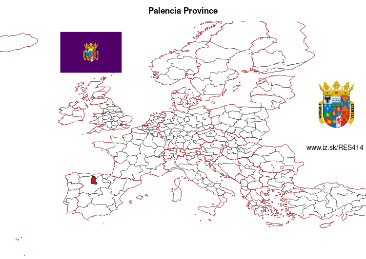 map of Palencia Province ES414