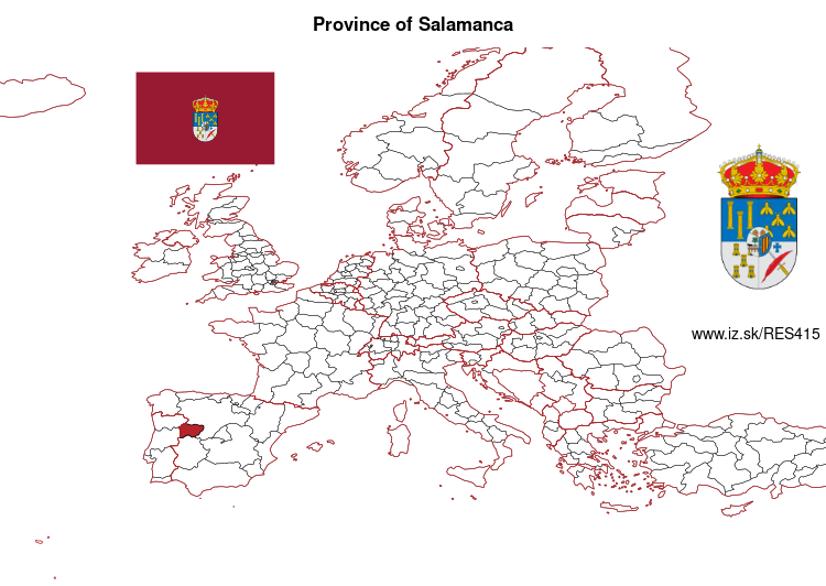 map of Province of Salamanca ES415