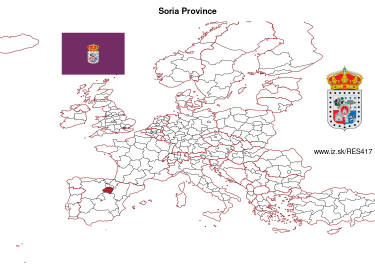 map of Soria Province ES417
