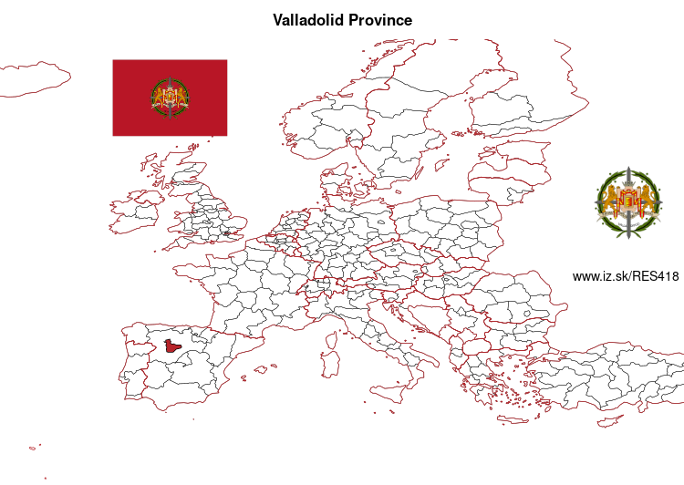 map of Valladolid Province ES418
