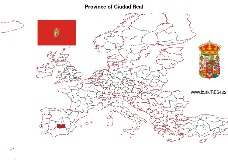 map of Ciudad Real Province ES422