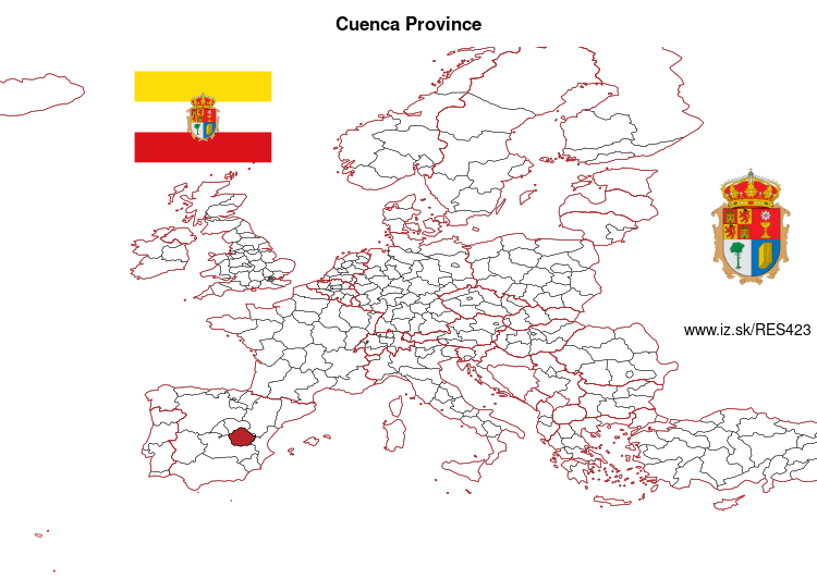 map of Cuenca Province ES423