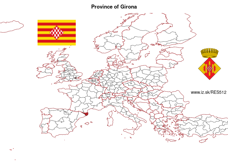 map of Province of Girona ES512