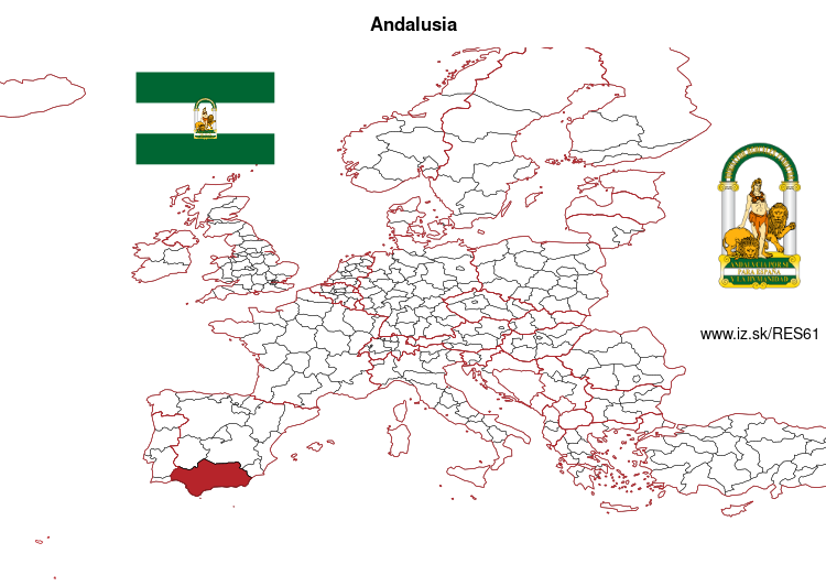 map of Andalusia ES61