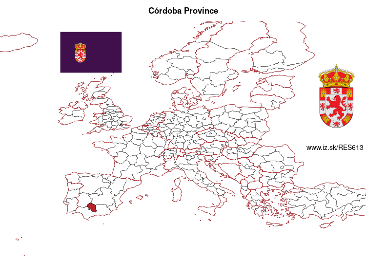 map of Córdoba Province ES613