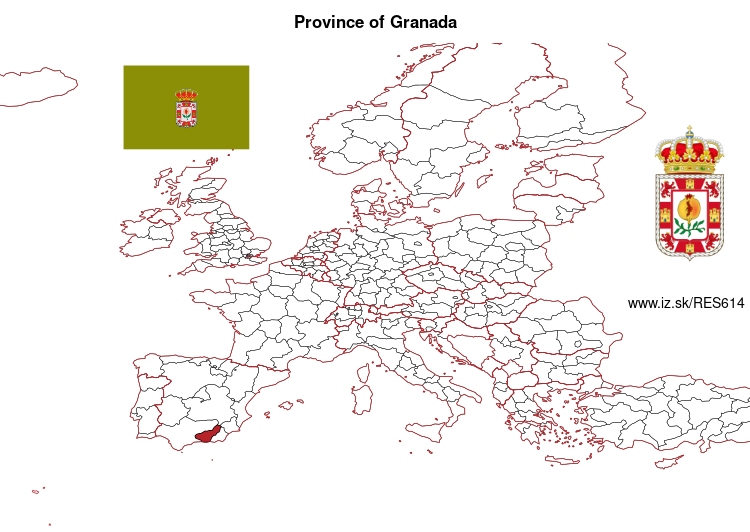 map of Province of Granada ES614