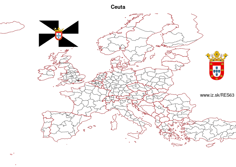 map of Ciudad Autónoma de Ceuta ES63