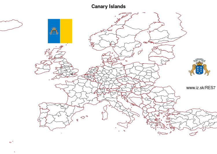 map of Canary Islands ES7