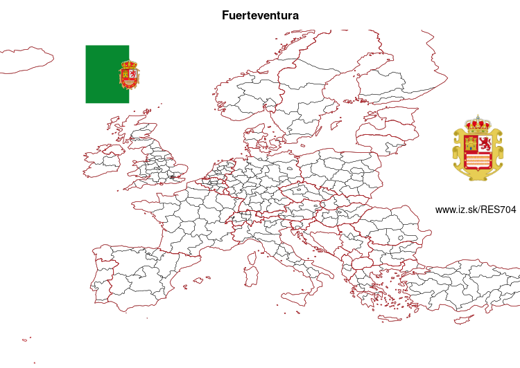 map of Fuerteventura ES704