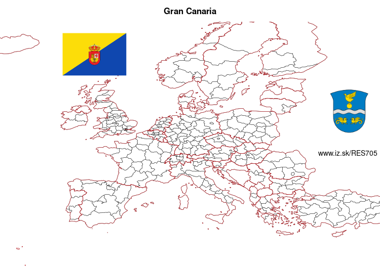 map of Gran Canaria ES705