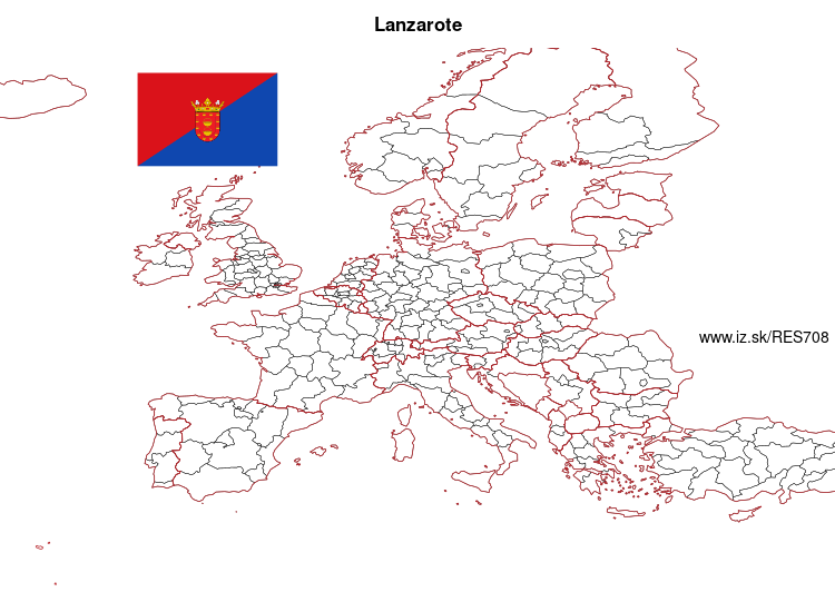 map of Lanzarote ES708
