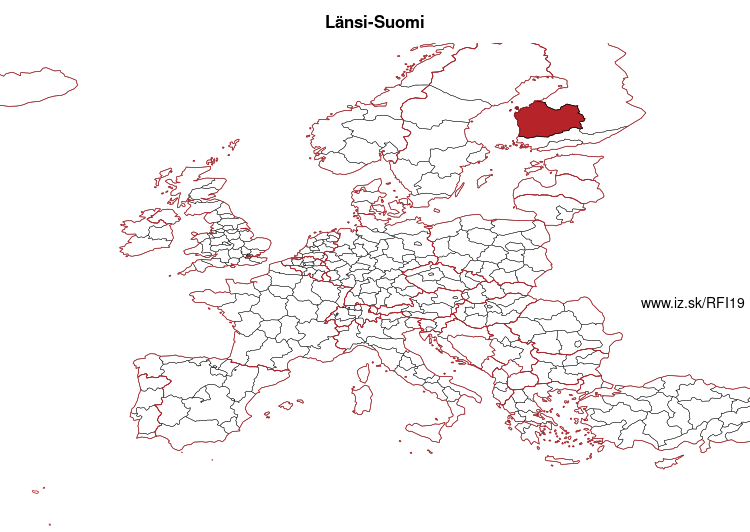 map of Länsi-Suomi FI19