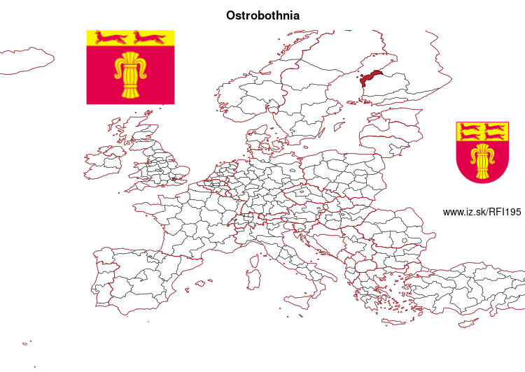 map of Ostrobothnia FI195