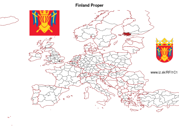 map of Finland Proper FI1C1