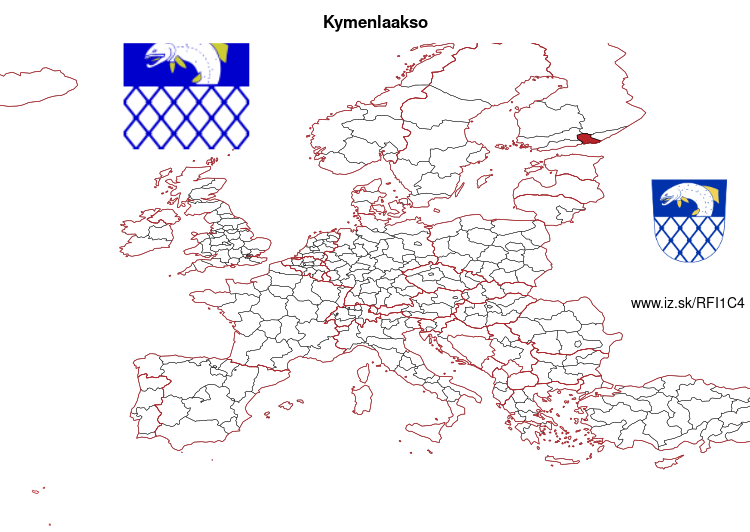 map of Kymenlaakso FI1C4