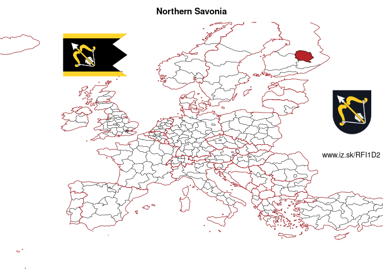 map of Northern Savonia FI1D2