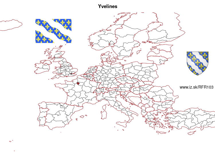 map of Yvelines FR103