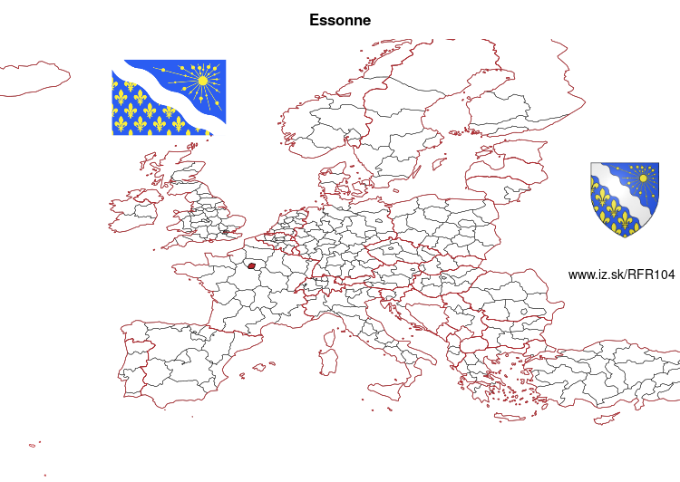 map of Essonne FR104