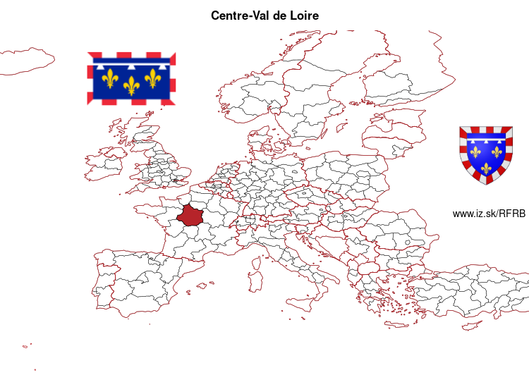 map of Centre-Val de Loire FRB