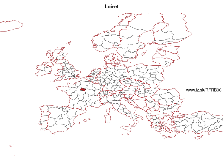map of Loiret FRB06
