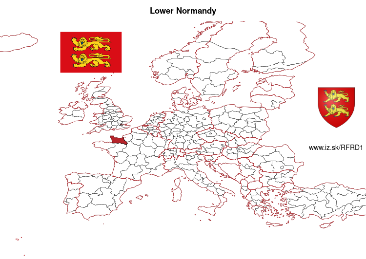 map of Lower Normandy FRD1