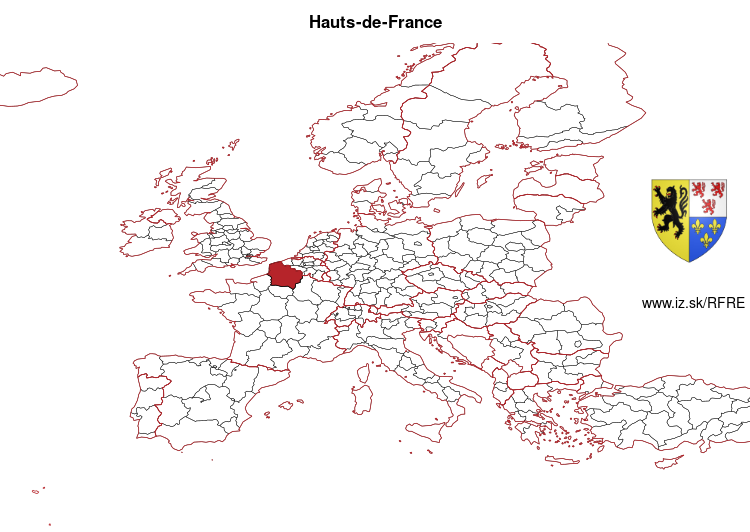 map of Hauts-de-France FRE