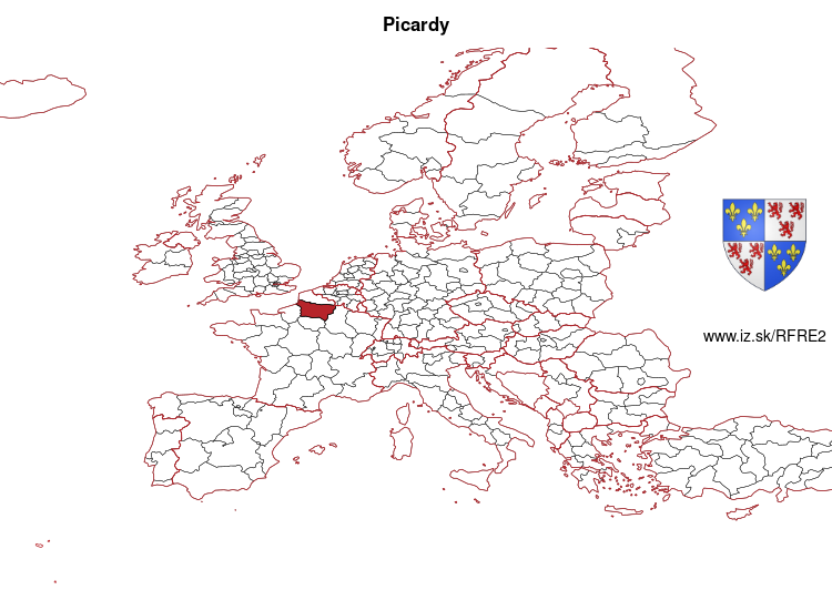 map of Picardy FRE2