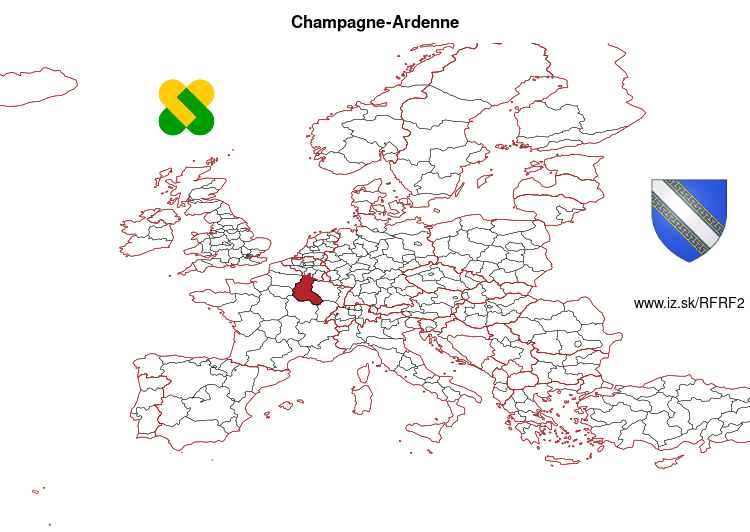 map of Champagne-Ardenne FRF2