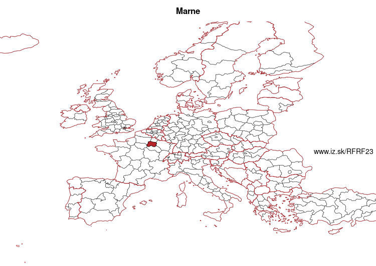 map of Marne FRF23