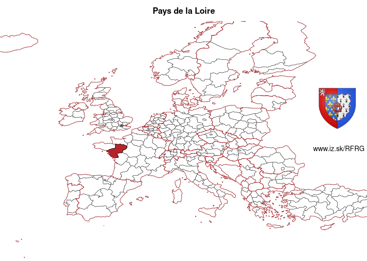 map of PAYS DE LA LOIRE FRG