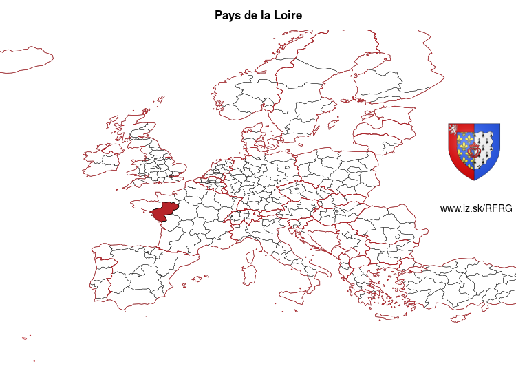 map of Pays de la Loire FRG