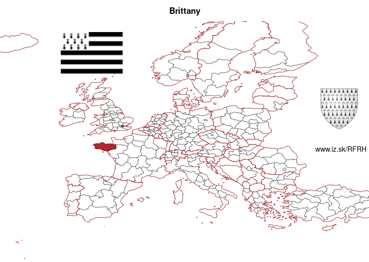 map of Brittany FRH
