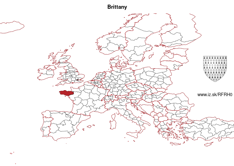 map of Brittany FRH0