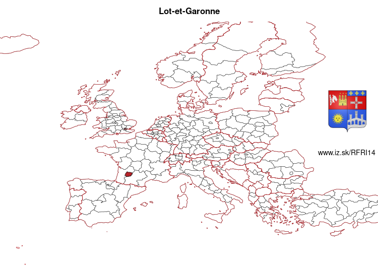 map of Lot-et-Garonne FRI14