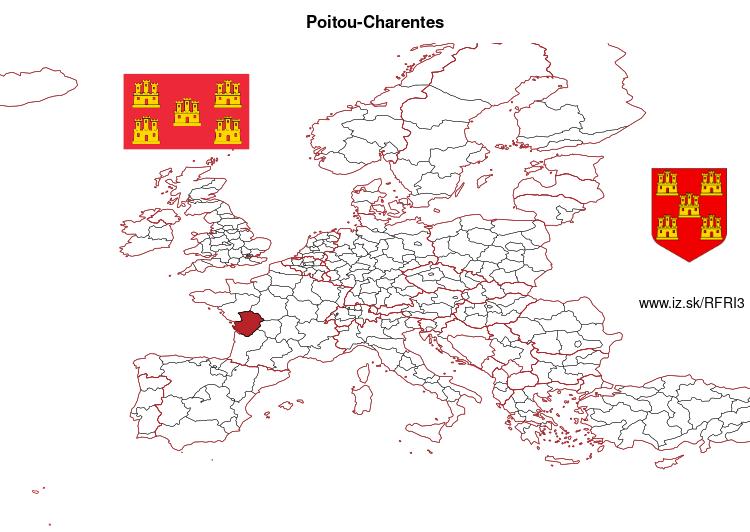 map of Poitou-Charentes FRI3