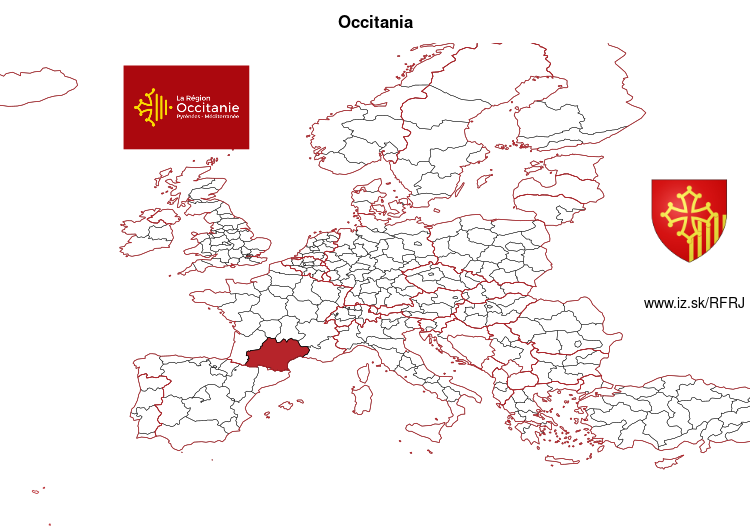 map of Occitania FRJ